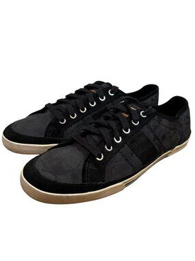 Coach | Shoes | Coach Mens Black Signature Jacquard Slip On  display picture 2